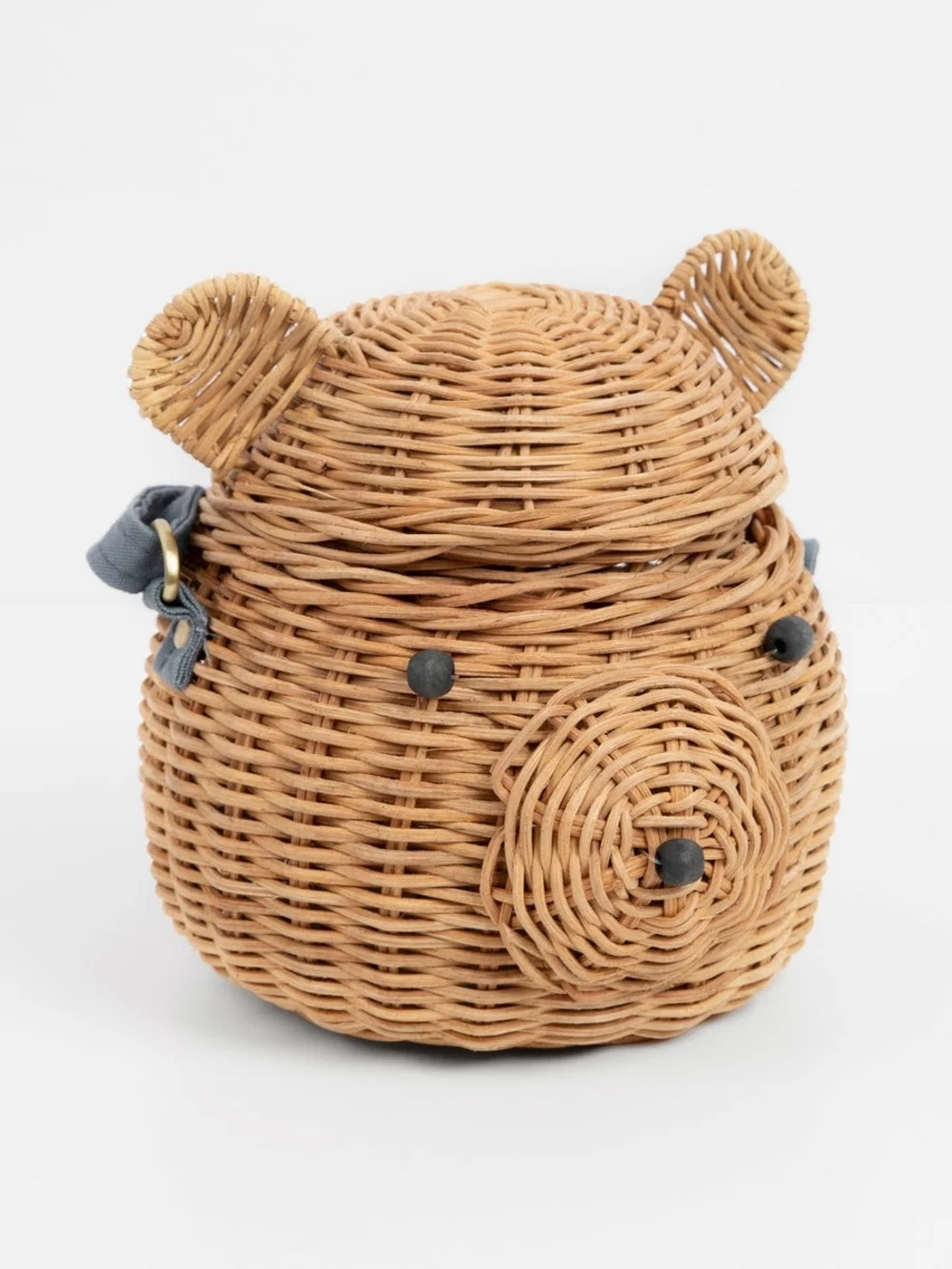 Meri Meri Rattan Bear Cross-Body Bag